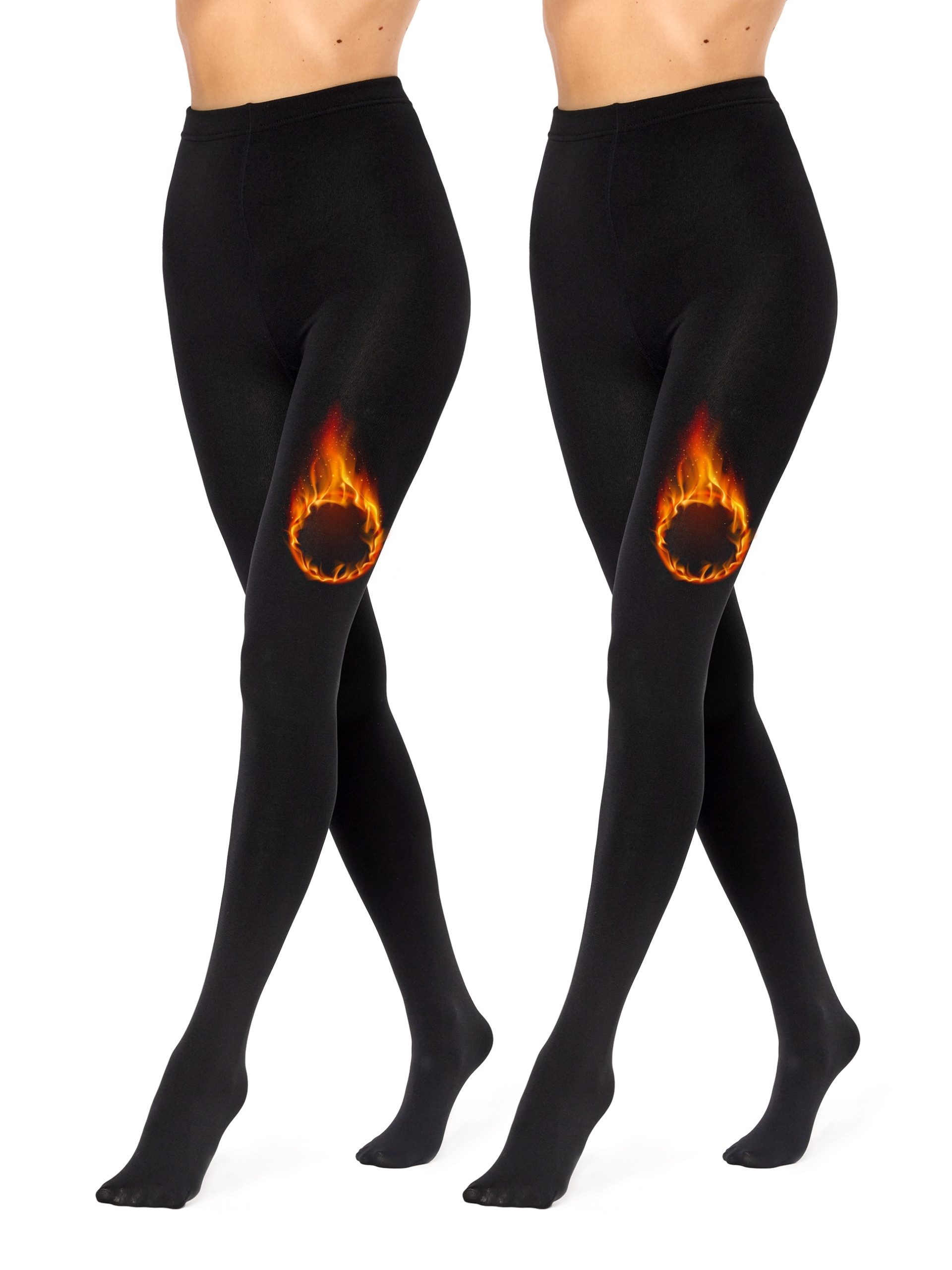 Strumpfhose 2er Pack Strumpfhosen Damen Winter Wärme Tights Gefütterte MS-ATX-442