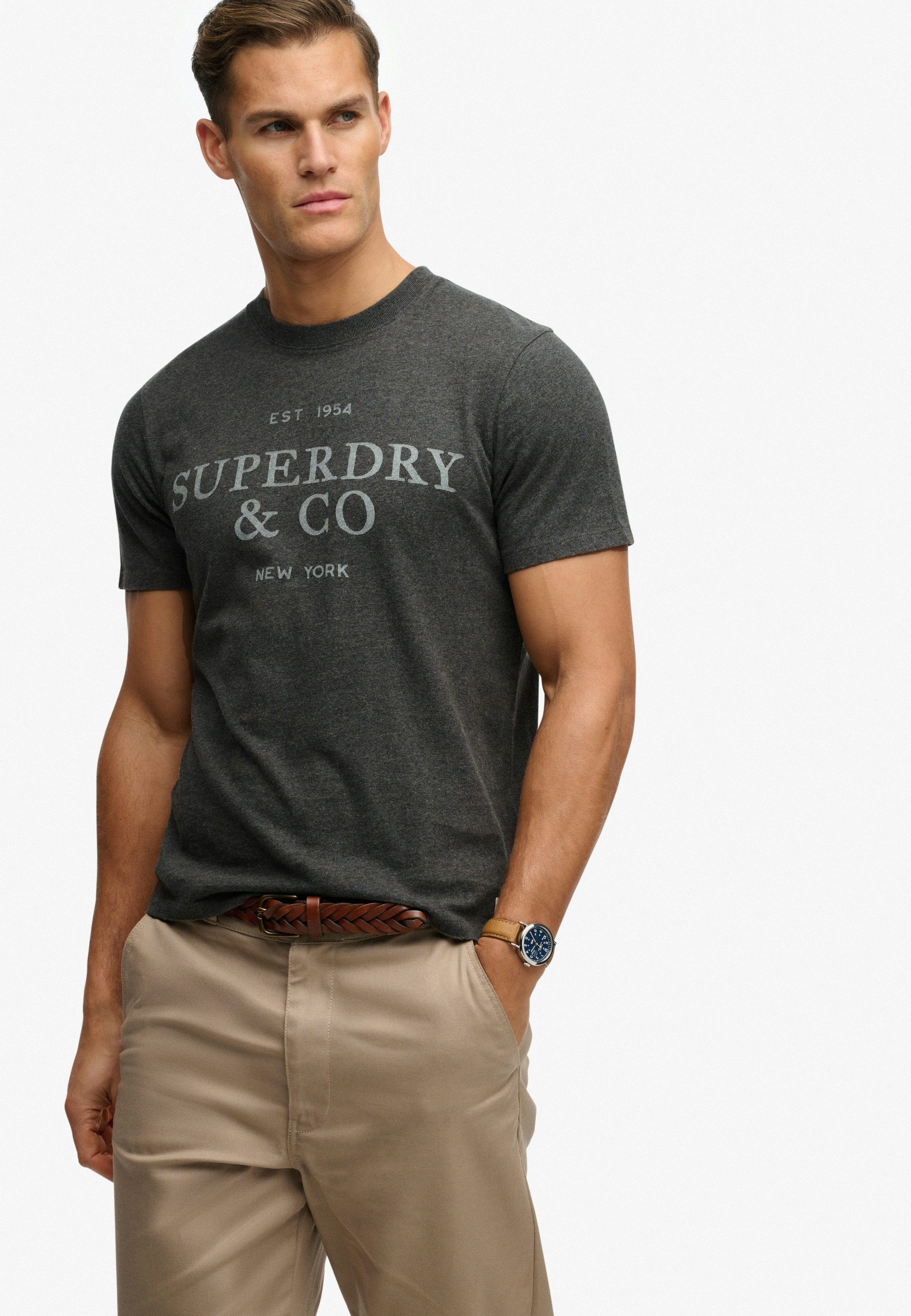 Superdry Rundhalsshirt 1954 Company Relaxed Tee Baumwolle, relaxed fit