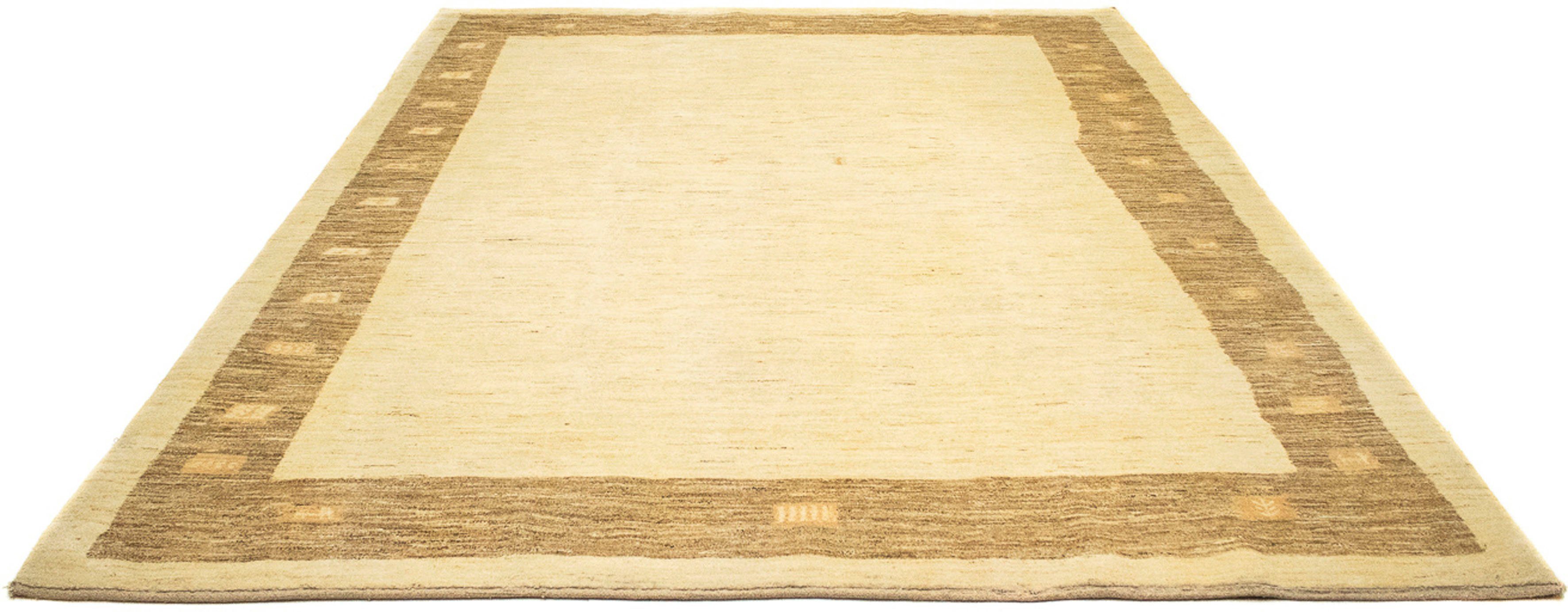 Wollteppich Gabbeh - Perser - 316 x 234 cm - beige, morgenland, rechteckig, Höhe: 18 mm, Wohnzimmer, Handgeknüpft, Einzelstück mit Zertifikat