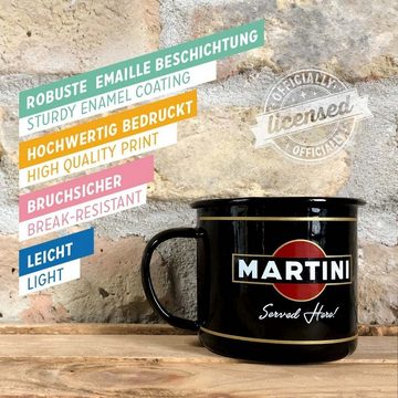 Nostalgic-Art Tasse Emaille-Becher - Martini - Martini Served Here