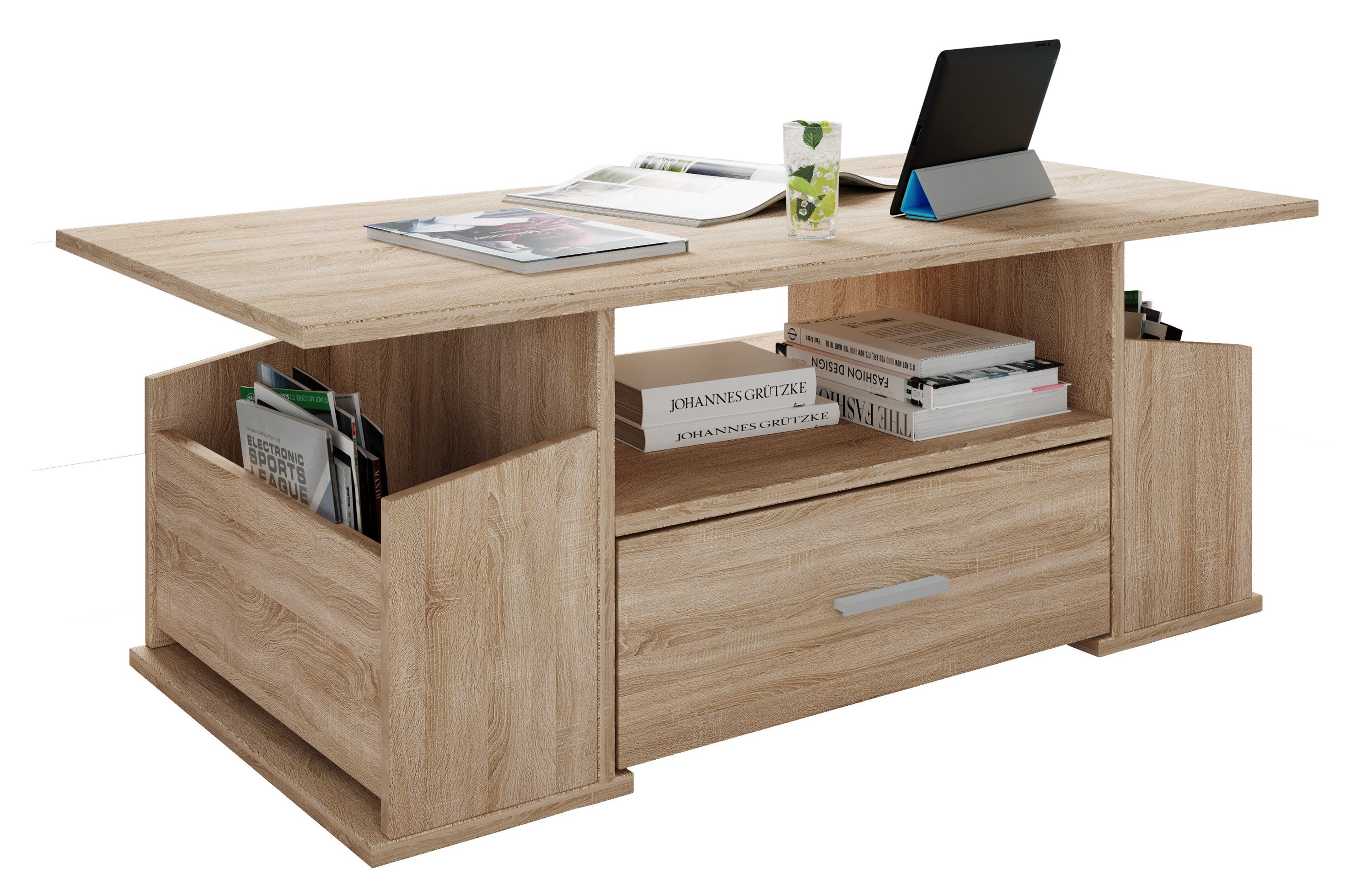 VCM Couchtisch Holz Sofatisch Couchtisch Schublade günstig online kaufen