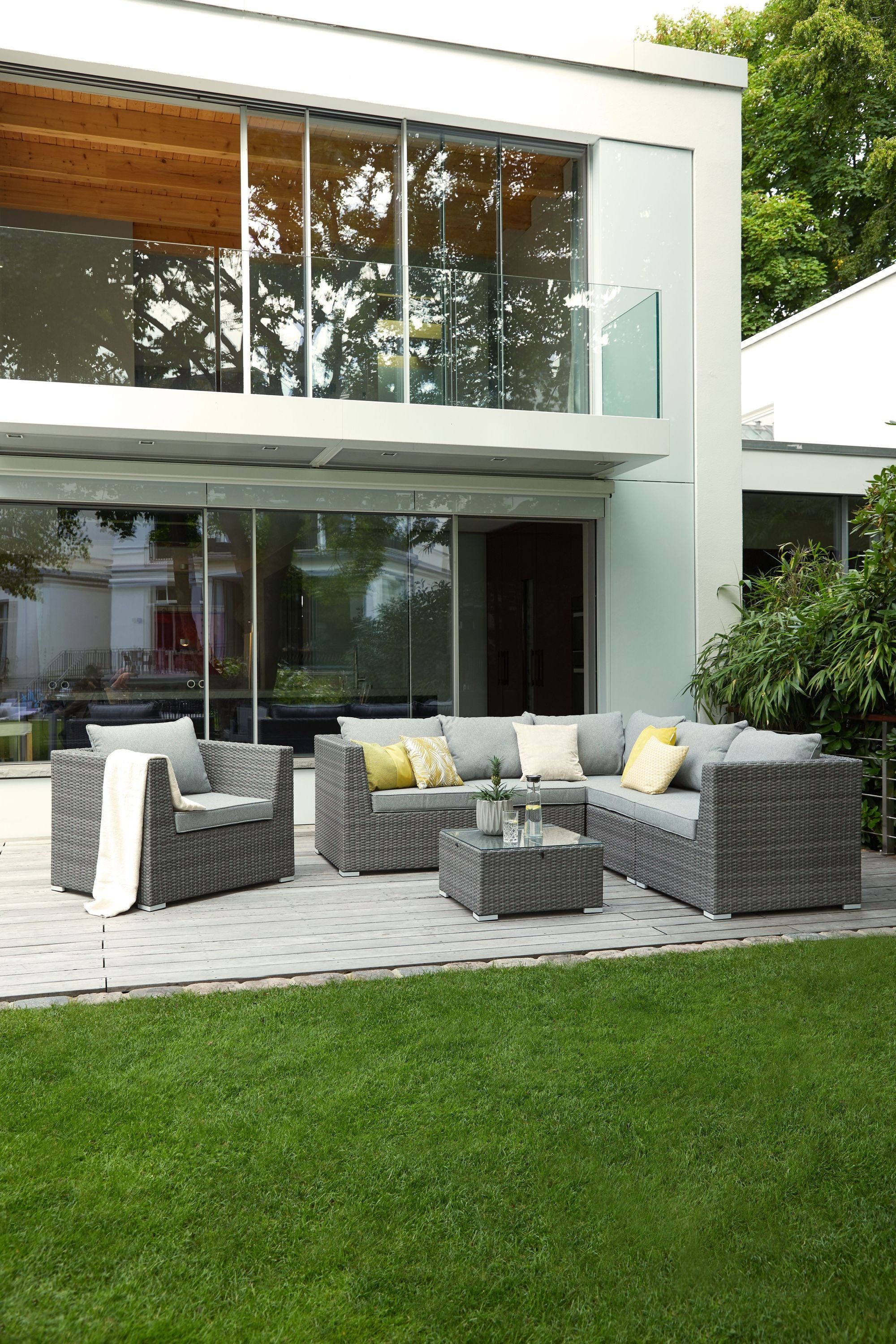 Loungesessel, Loungesessel BHT 102x75x86 outdoor 102x75x86 Loungesessel Rügen (BHT grau cm) cm Outdoor