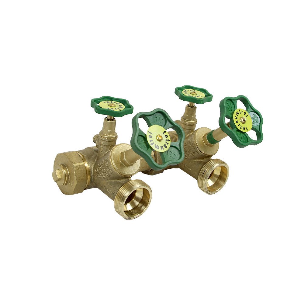Schlösser Absperrventil ATV-Kompaktwasserverteiler 1 1/4" x 1 1/2" steigende Spindel 2-Fach