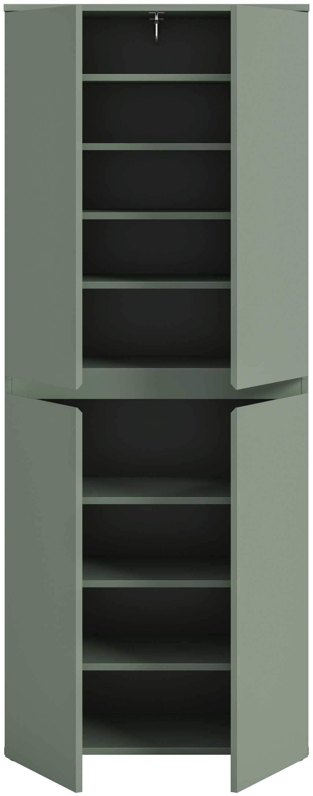 xonox.home Mehrzweckschrank in Smoke Green Nachbildung B/H/T ca.: 70 x 175 x 37 cm