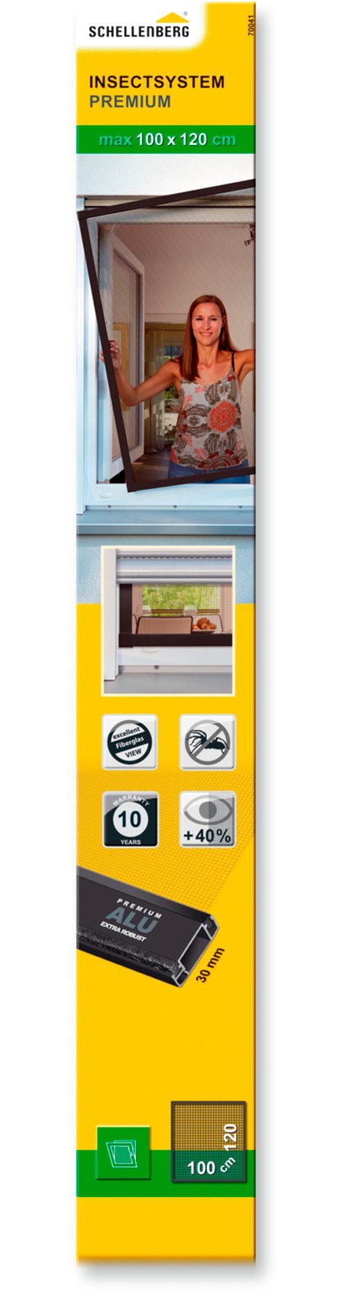 SCHELLENBERG Insektenschutz-Fensterrahmen Fliegengitter Fenster Premium, (S günstig online kaufen