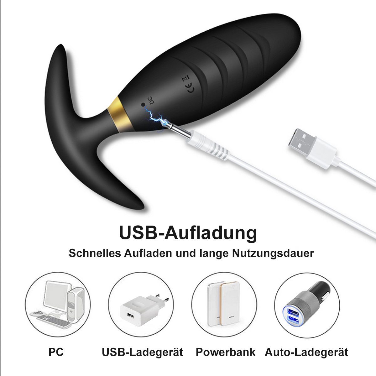 - Vibrationsmodi, TPFSecret 10 über verschiedene USB Männer ergonomischer für mit Anal-Stimulator / Rosa Vibrationsmodi 10 Frauen Analvibrator, und Vibrator, wiederaufladbar, Anal Prostata