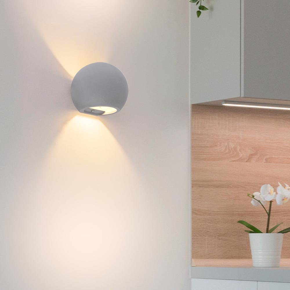 Design Wand LED Spots Energie Spar 3 Watt Lampe schwenkbar Arbeitszimmer WOFI 