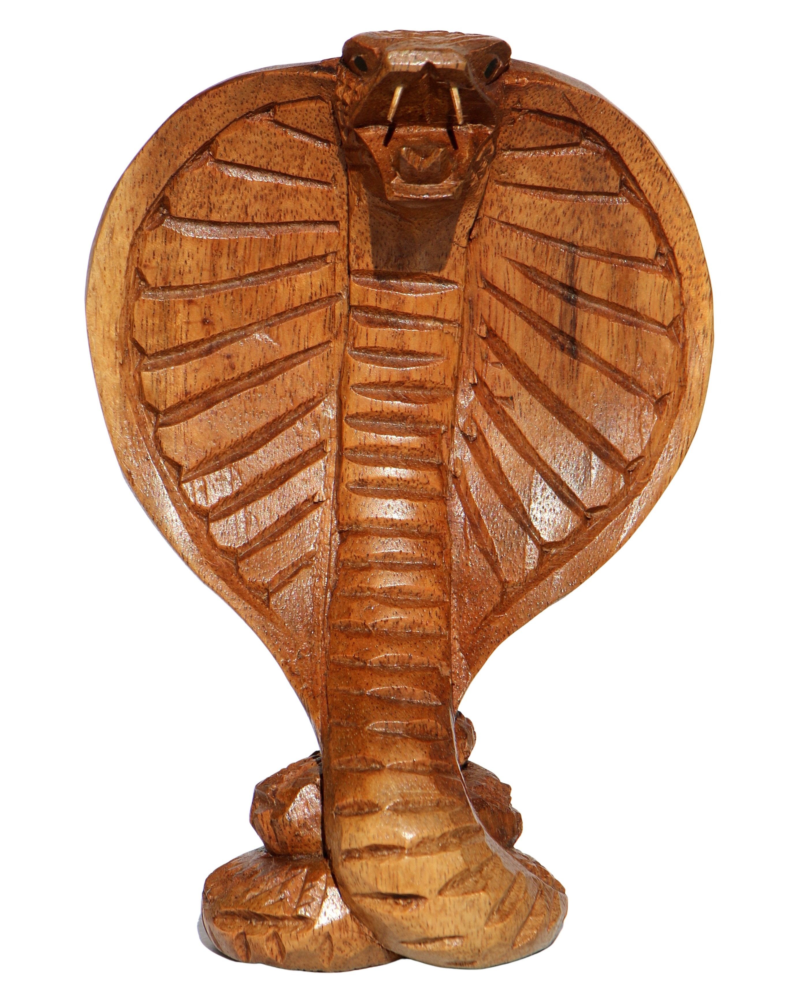 Wogeka Tierfigur Kobra Holz Figur Schlange günstig online kaufen
