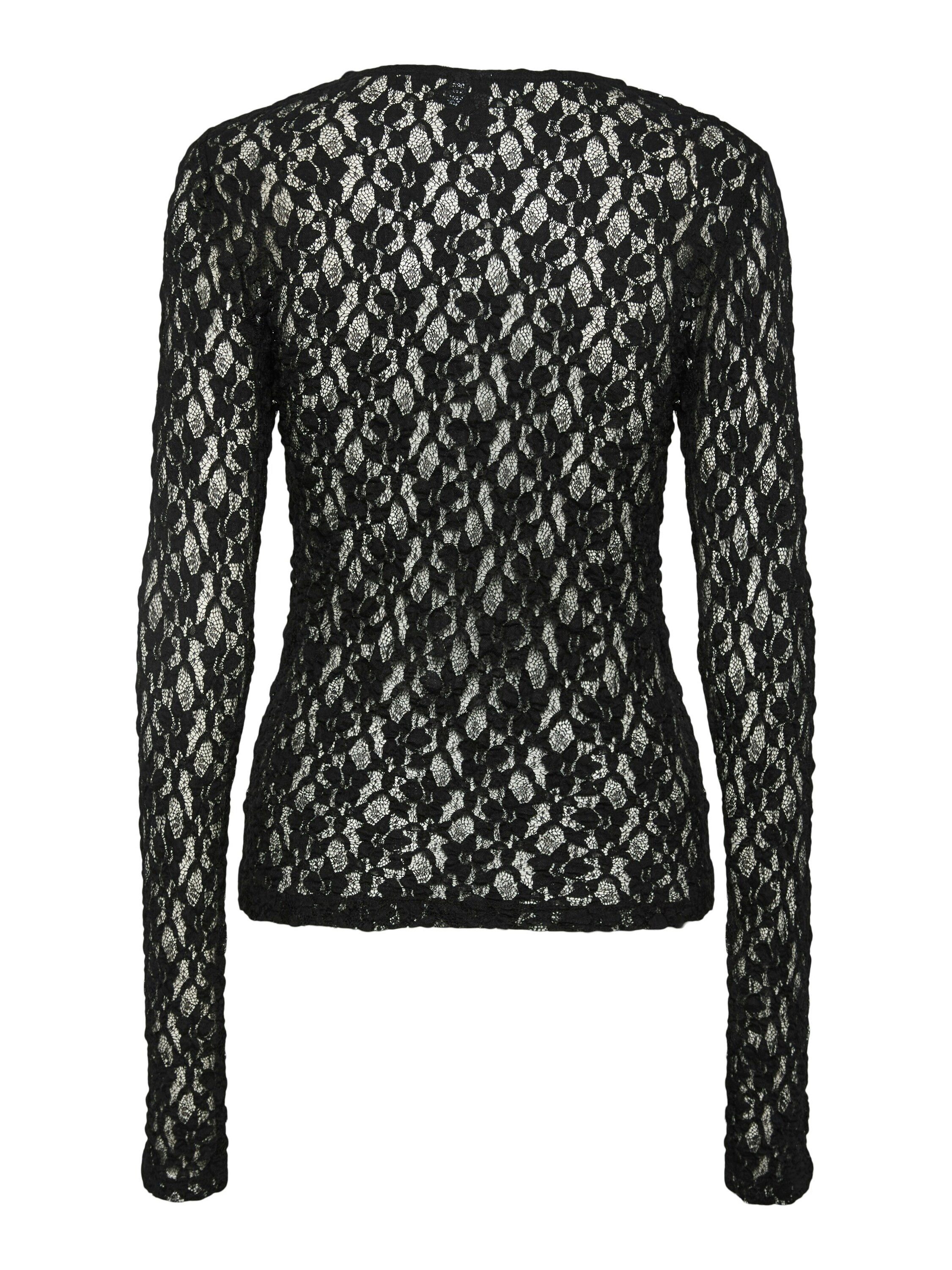 pieces Spitzenshirt PCHAZEL LS LACE TOP günstig online kaufen