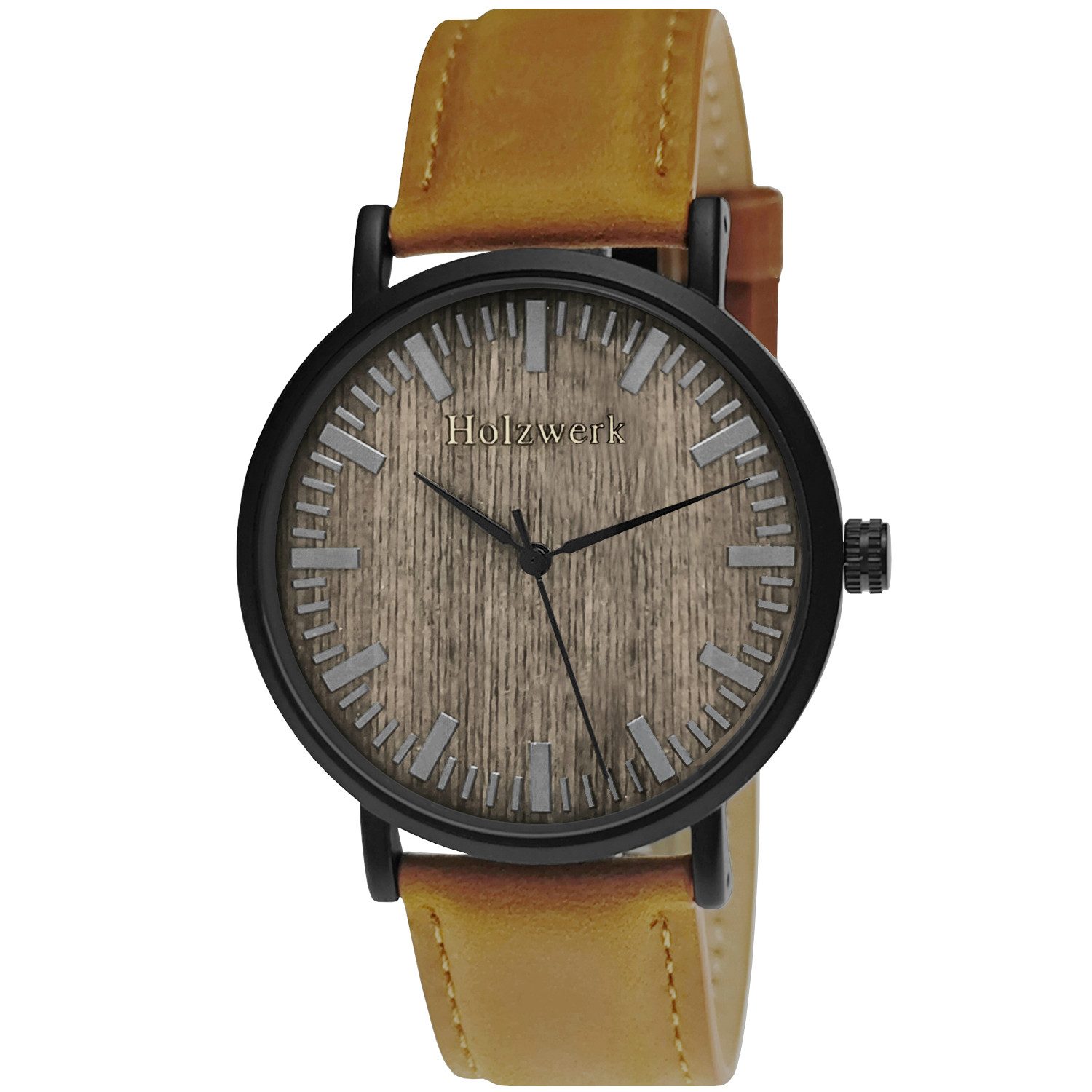 Holzwerk Quarzuhr Designer Edelstahl & Holz günstig online kaufen