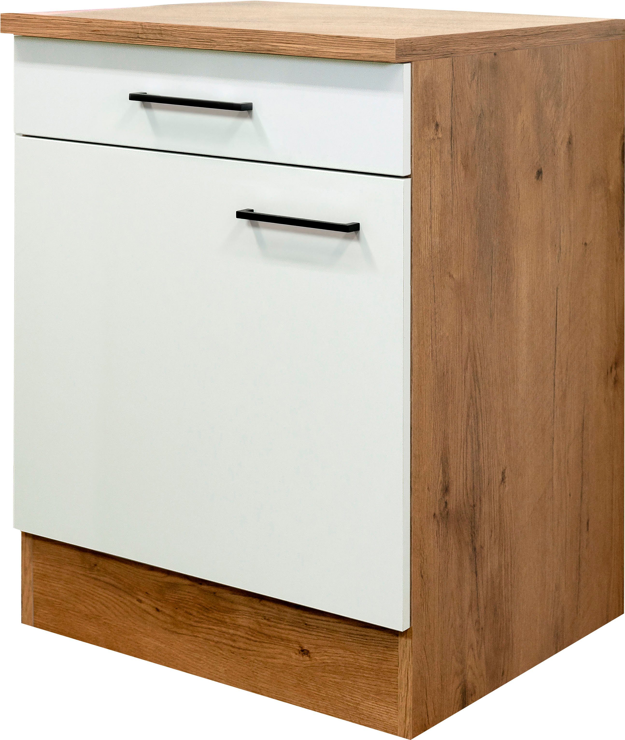 Flex-Well Unterschrank Vintea (B x H x T) 60 x 85 x 60 cm, mit Metallgriffen