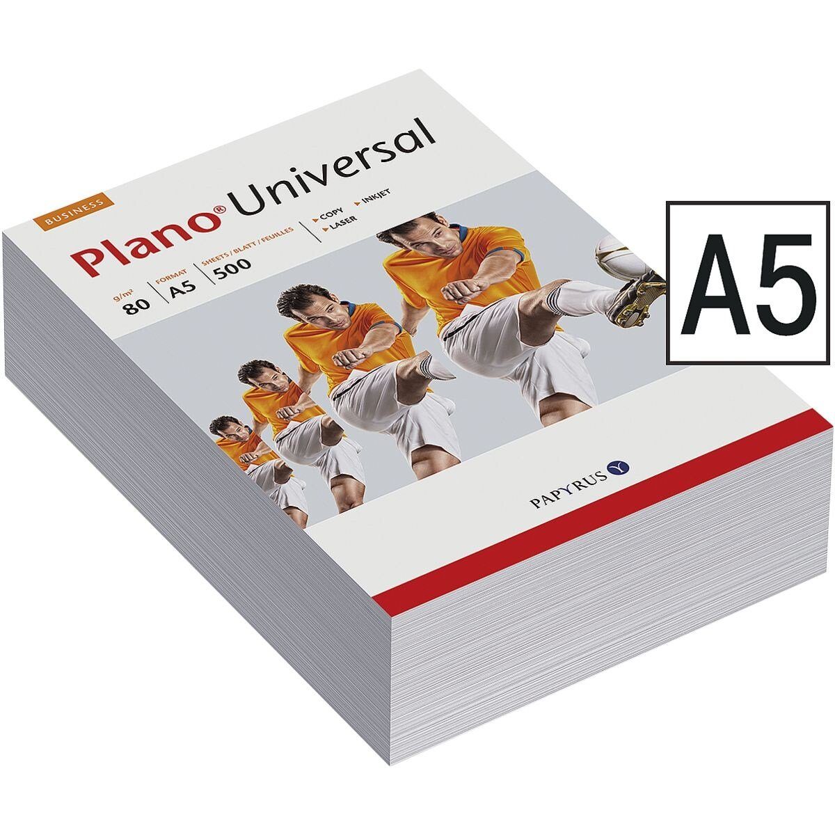 g/m², Universal, 500 PLANO Blatt 80 146 CIE, A5, DIN Format Druckerpapier