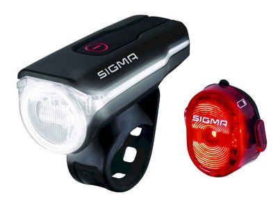 SIGMA SPORT Fahrradbeleuchtung Auro 60 & Nugget II Fahrradlicht+Rücklicht