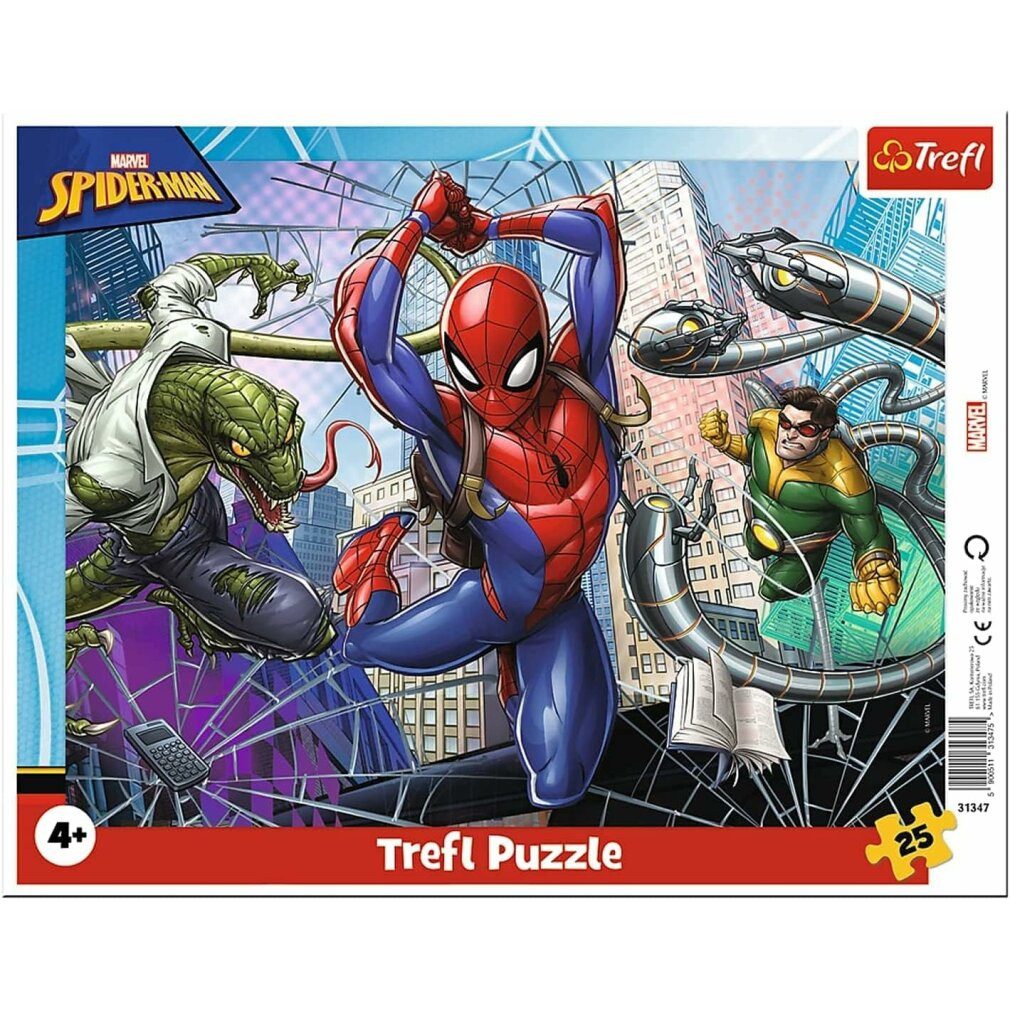 Trefl Puzzle Puzzle Spiderman 25 Teile, Puzzleteile