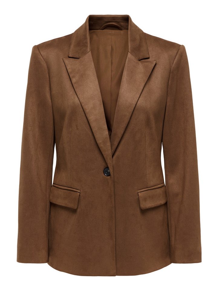 ONLY Lederimitat-Blazer ONLADDI L/S FAUX SUEDE BLAZER TLR Materialmix, loose fit