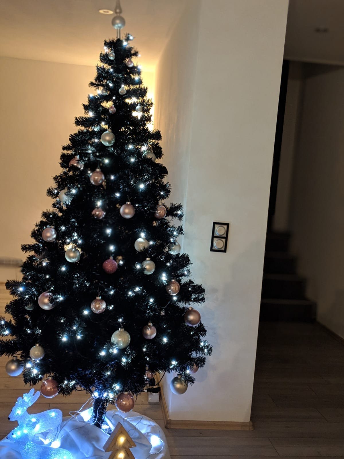 beleuchtet, Weihnachtsbaum 608-14 Ottawa TRADING Prelit-Tree LED Season STAR schwarz Künstlicher Best
