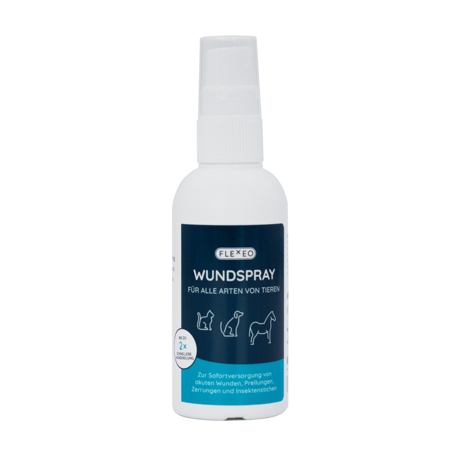 FLEXEO Wundpflaster Wundspray für Tiere (1 St), Wundreinigung Spray 75 ml