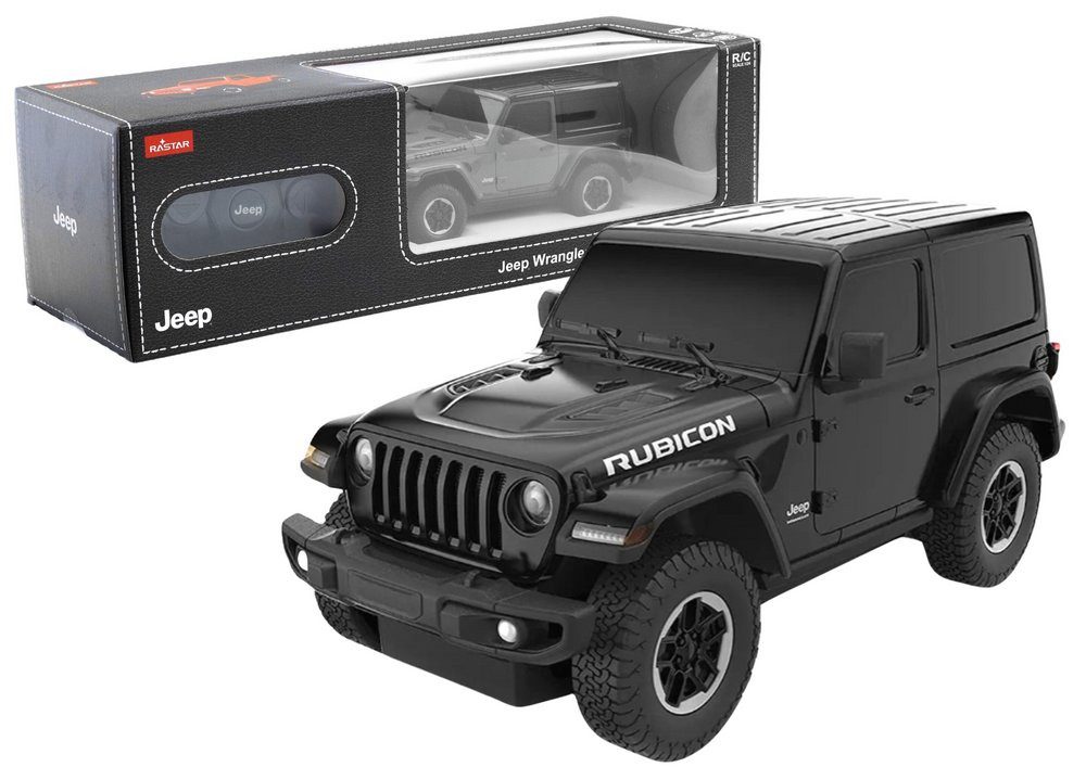 Wisam RC-Auto JEEP Wrangler JL Rubicon ferngesteuertes RC-Auto Rastar Schwarz 1:24