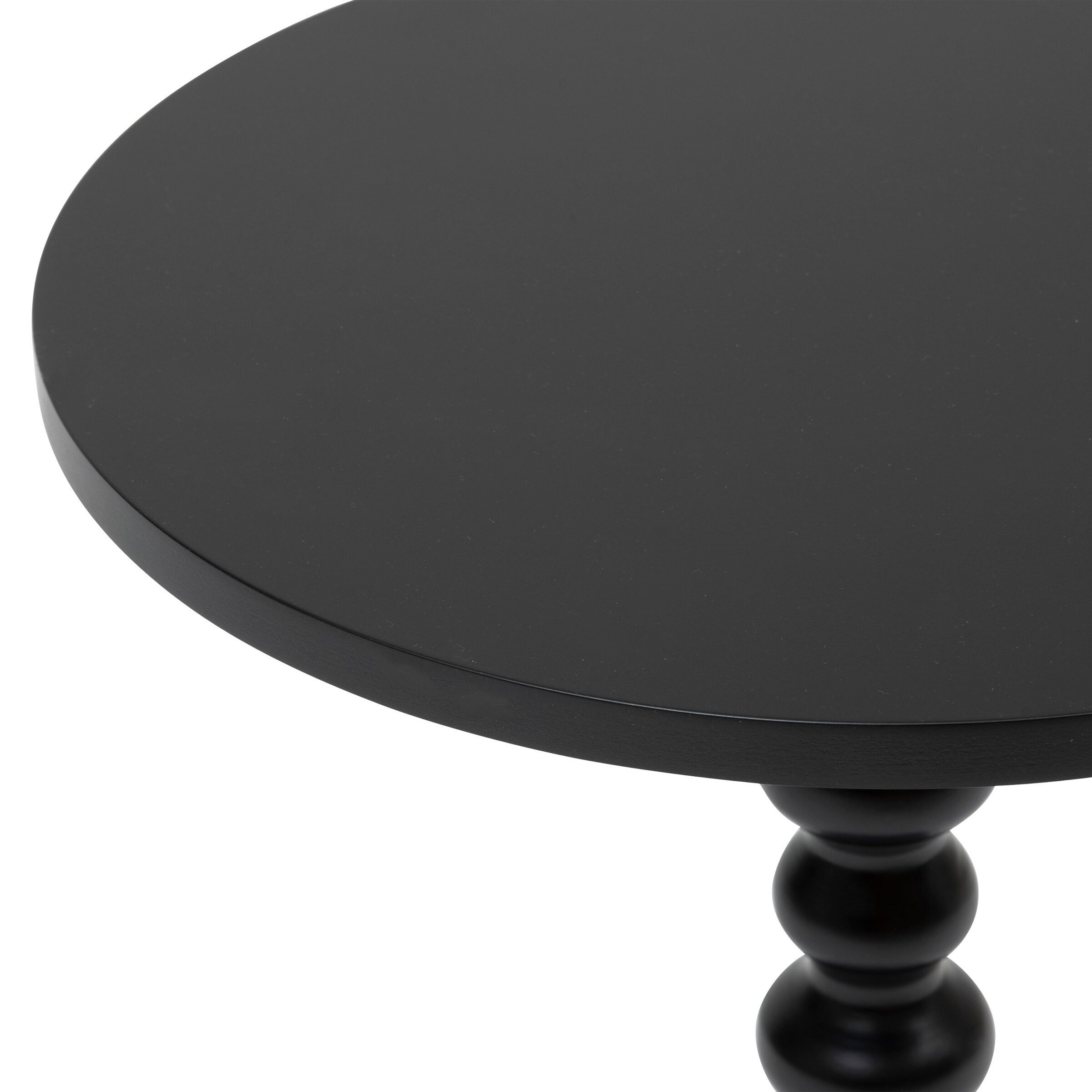 Atmosphera Créateur d'intérieur Beistelltisch Couchtisch ALIX mit dekorativem Bein, Ø 38 cm (funktional)