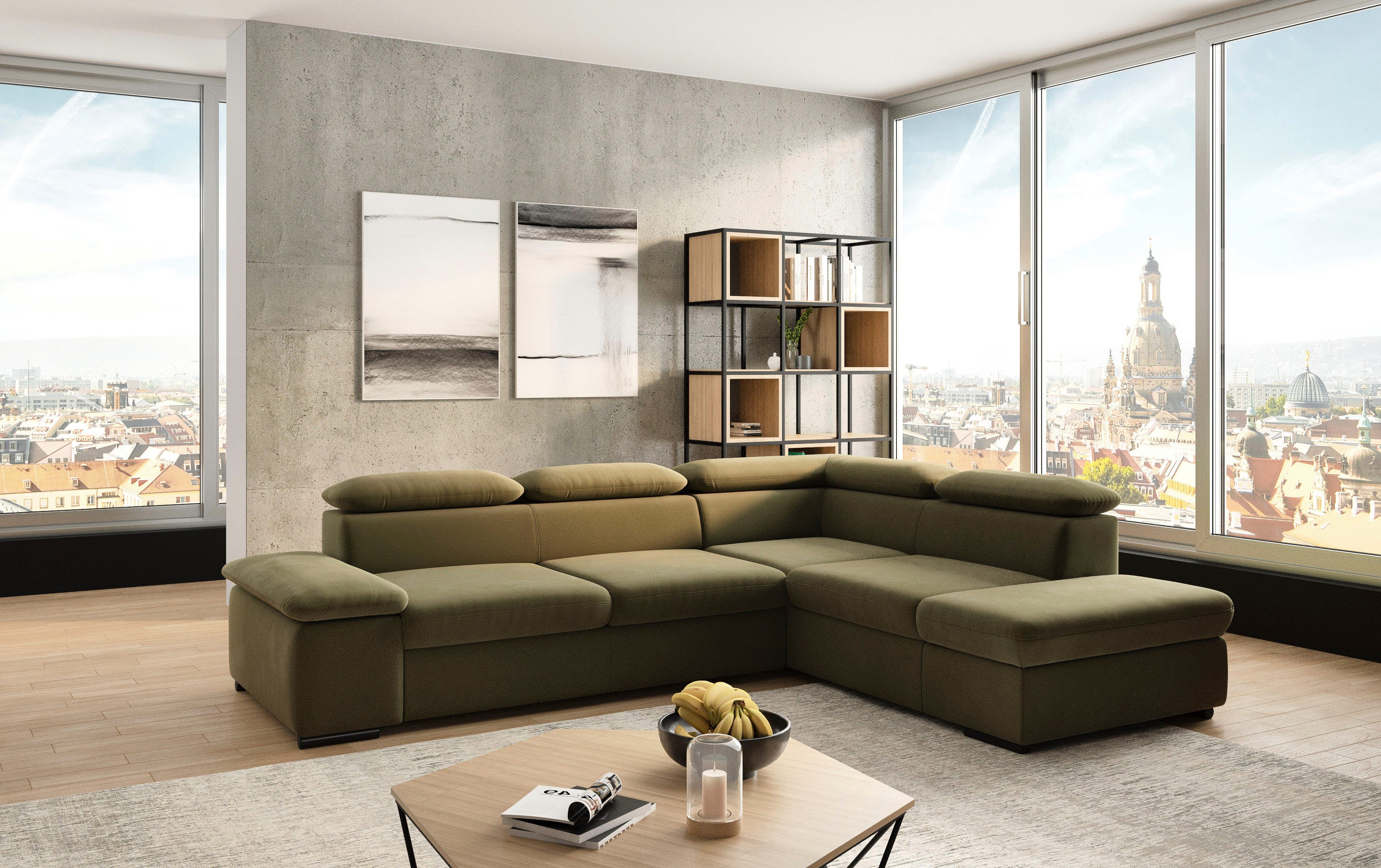 sit&more Ecksofa "Alcudia L-Form", mit Armteilverstellung, optional Kopftei günstig online kaufen