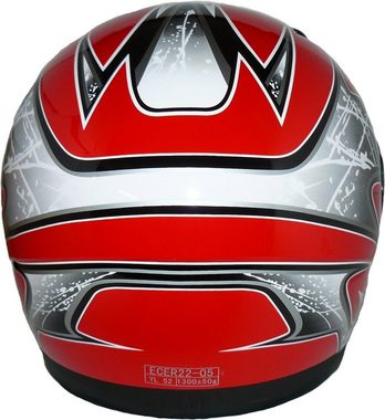 protectWEAR Motorradhelm SA03-RT-XS Kinder Integralhelm (Robuster & Leiser Motorrad Helm, Kinn & Kopf Belüftung), Optimale Passform und maximaler Komfort für sicheren Schutz