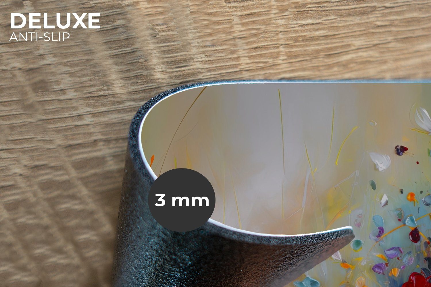 MuchoWow Platzset Ölfarben - Blumen - Farbenfroh - Natur, (6-St), Platzsets günstig online kaufen