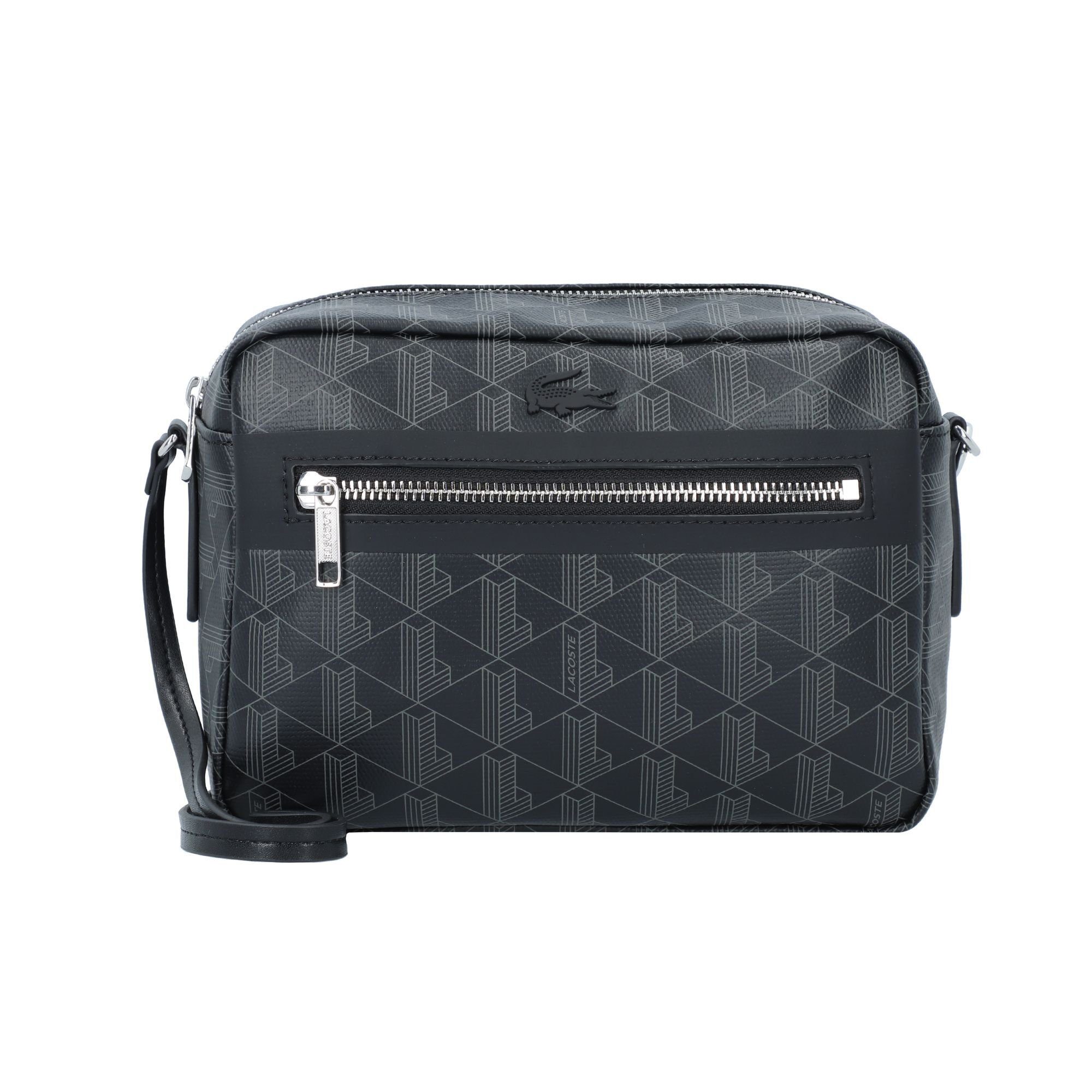 Lacoste Umhängetasche, Canvas monogram noir gris