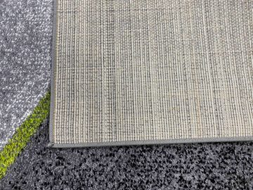 Teppich Moderner Wohnzimmer Teppich Wellen Design in grün grau anthrazit - pflegeleicht, Teppich-Traum, rechteckig, Höhe: 8 mm