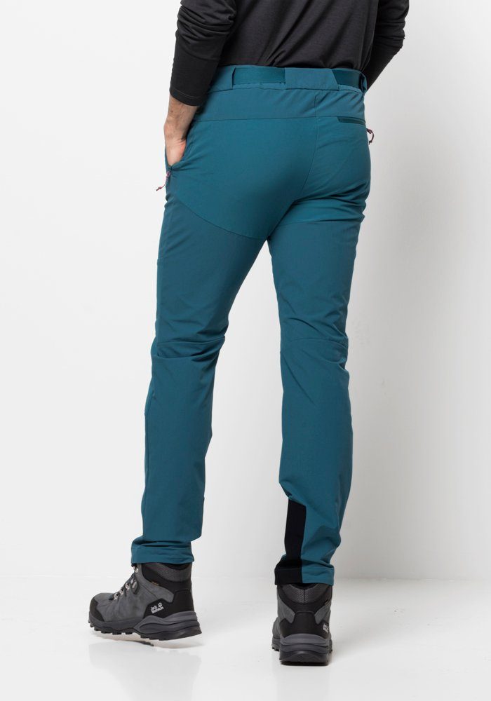 M Softshellhose blue-coral Jack PANTS Wolfskin ZIEGSPITZ