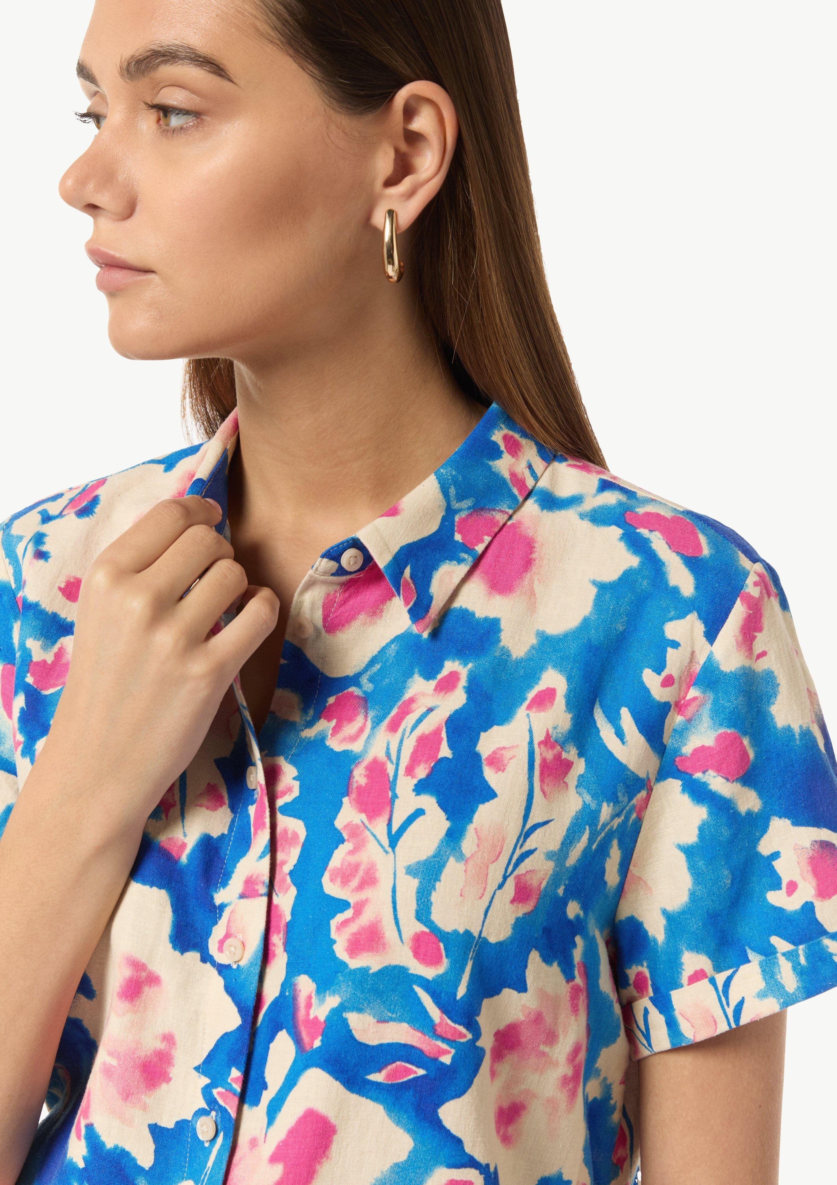 comma casual identity Kurzarmbluse Bluse aus günstig online kaufen