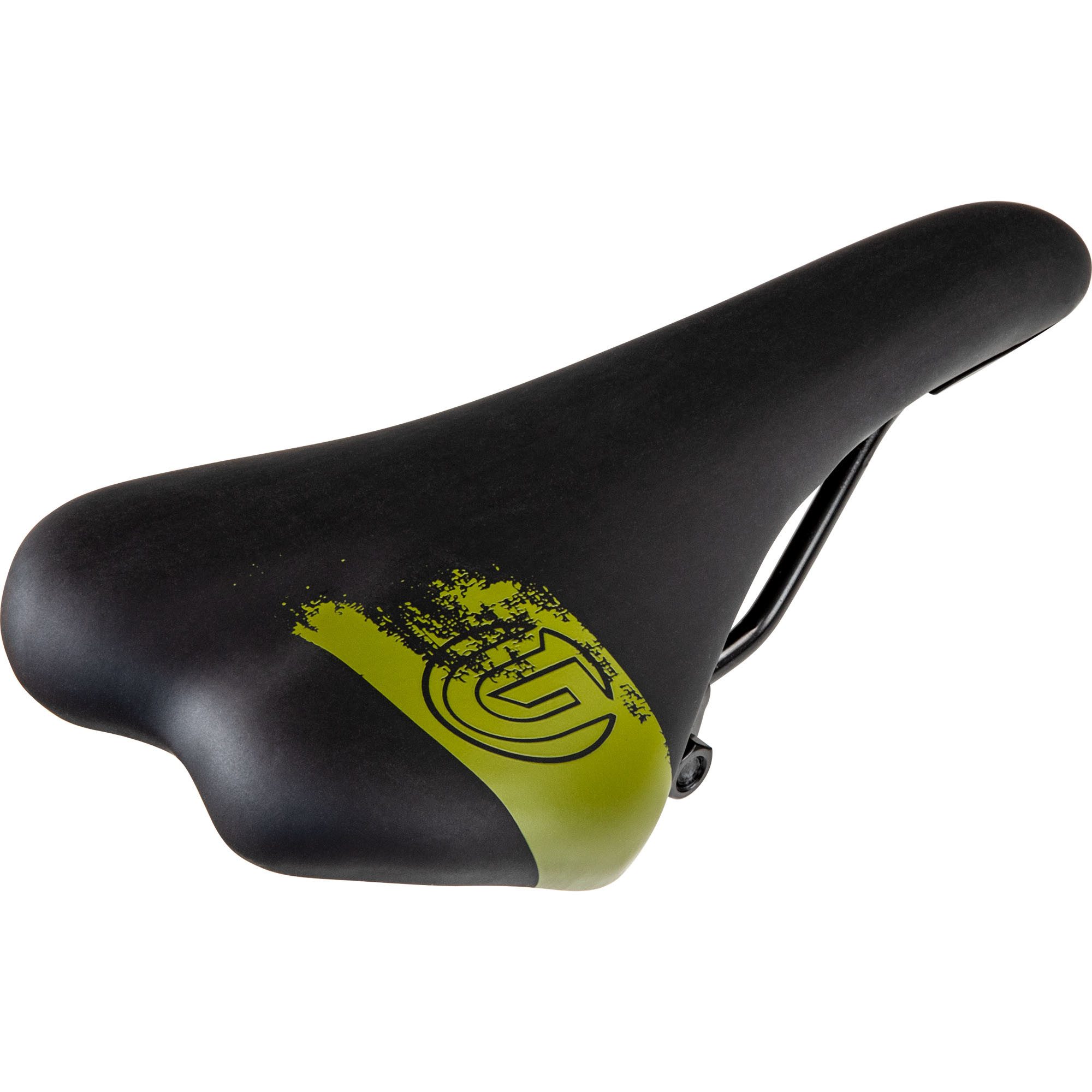 Galano Fahrradsattel Toxic (1-tlg), Fahrradsattel MTB Sattel Fahrrad mit Kloben für Sattelstangen