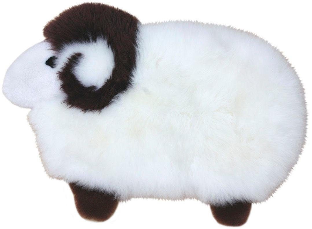 Heitmann Felle Fellteppich Sheep, Motivform, Höhe: 40 mm, Kinderteppich, Kissen, Motiv Schaf, echtes Lammfell, in 2 Größen