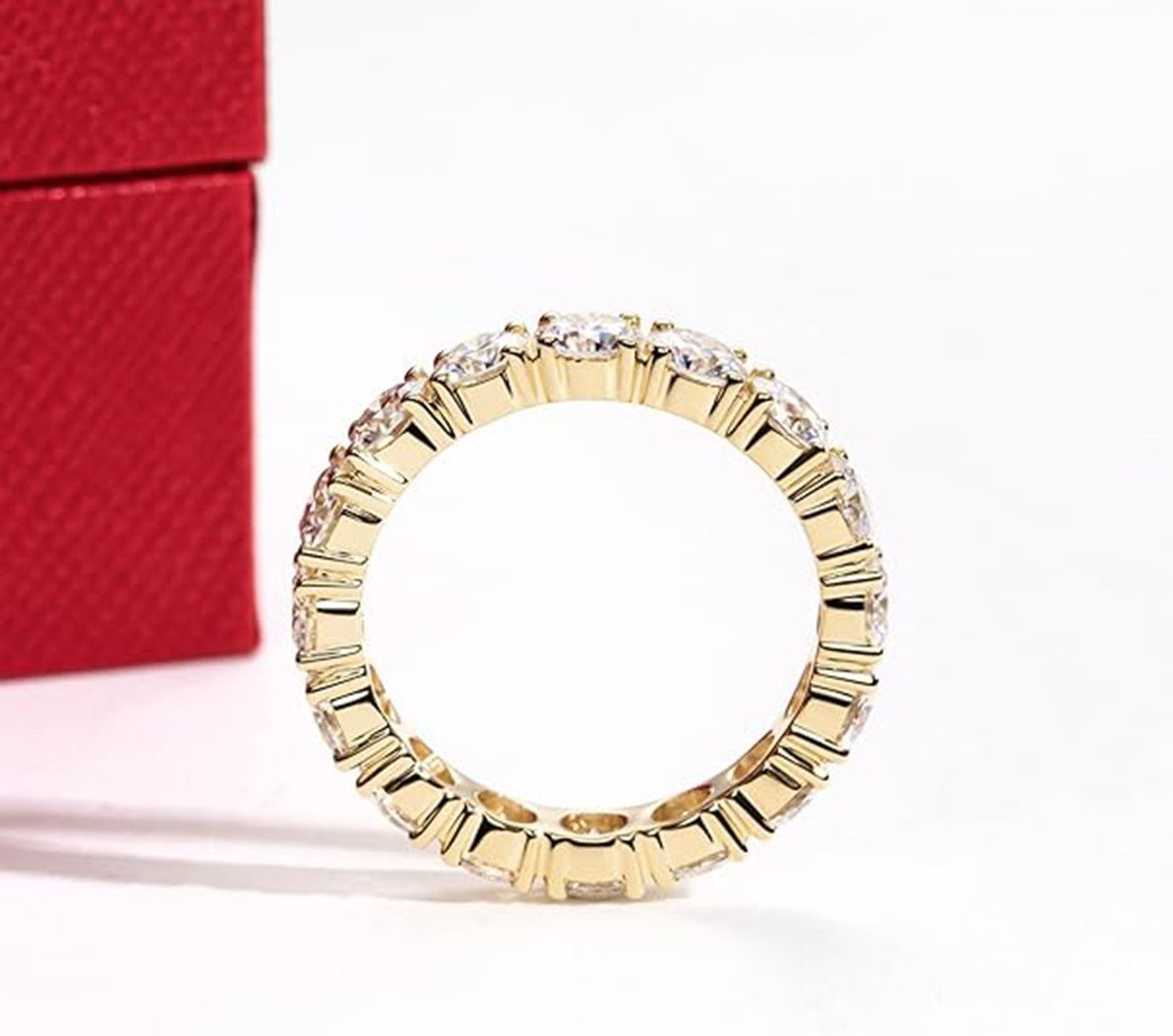 Jumpeak Diamantring Einzelne0.15ct,lab grown diamant ring,verlobungsring,damen geschenk, D/E Eheringe,liebes geschenk für sie,geschenk ideen für frau,14K Gold
