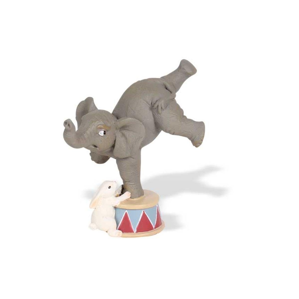 Seyko-Geschenke Dekofigur 091065 - Keramikfigur " Elefant macht Handstand mit...