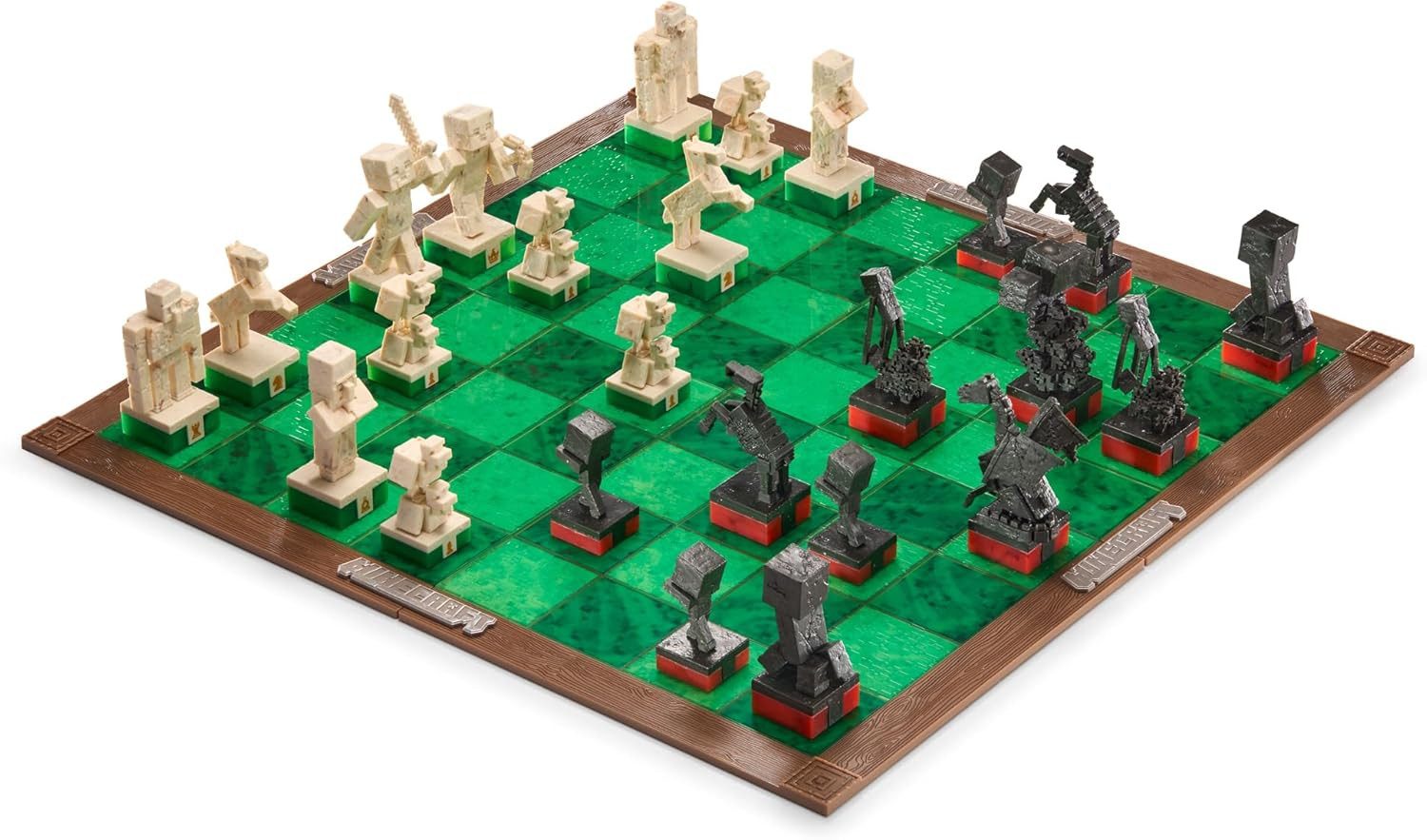 The Noble Collection Spiel Minecraft Schach Spiel, Schach, 32 detailreiche Spielfiguren