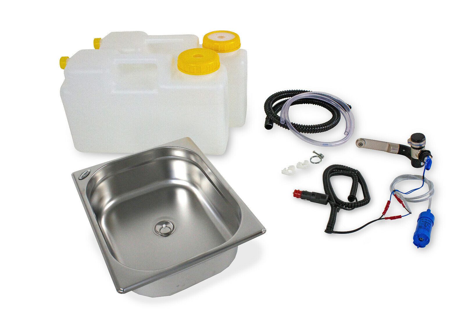 ad-ideen Waschbecken 12V Camping Spüle Bausatz Wrangler Defender Jeep Vito T4