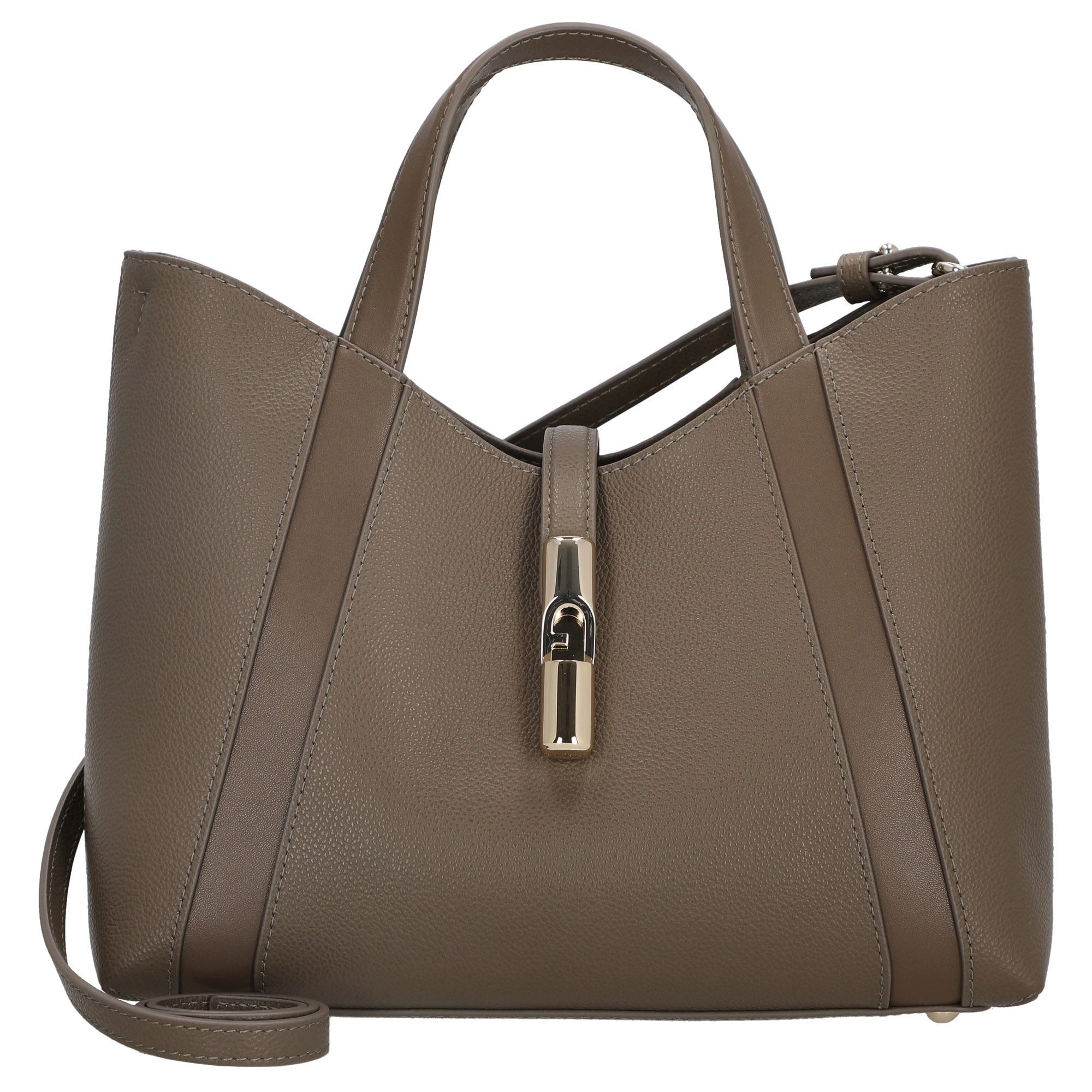 Handtasche Goccia Tote - Henkeltasche S 28 cm (muddy gray)