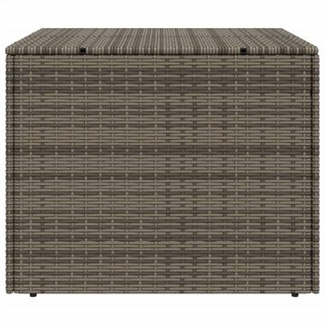 vidaXL Gartenbox Gartentruhe Grau 291L Poly Rattan