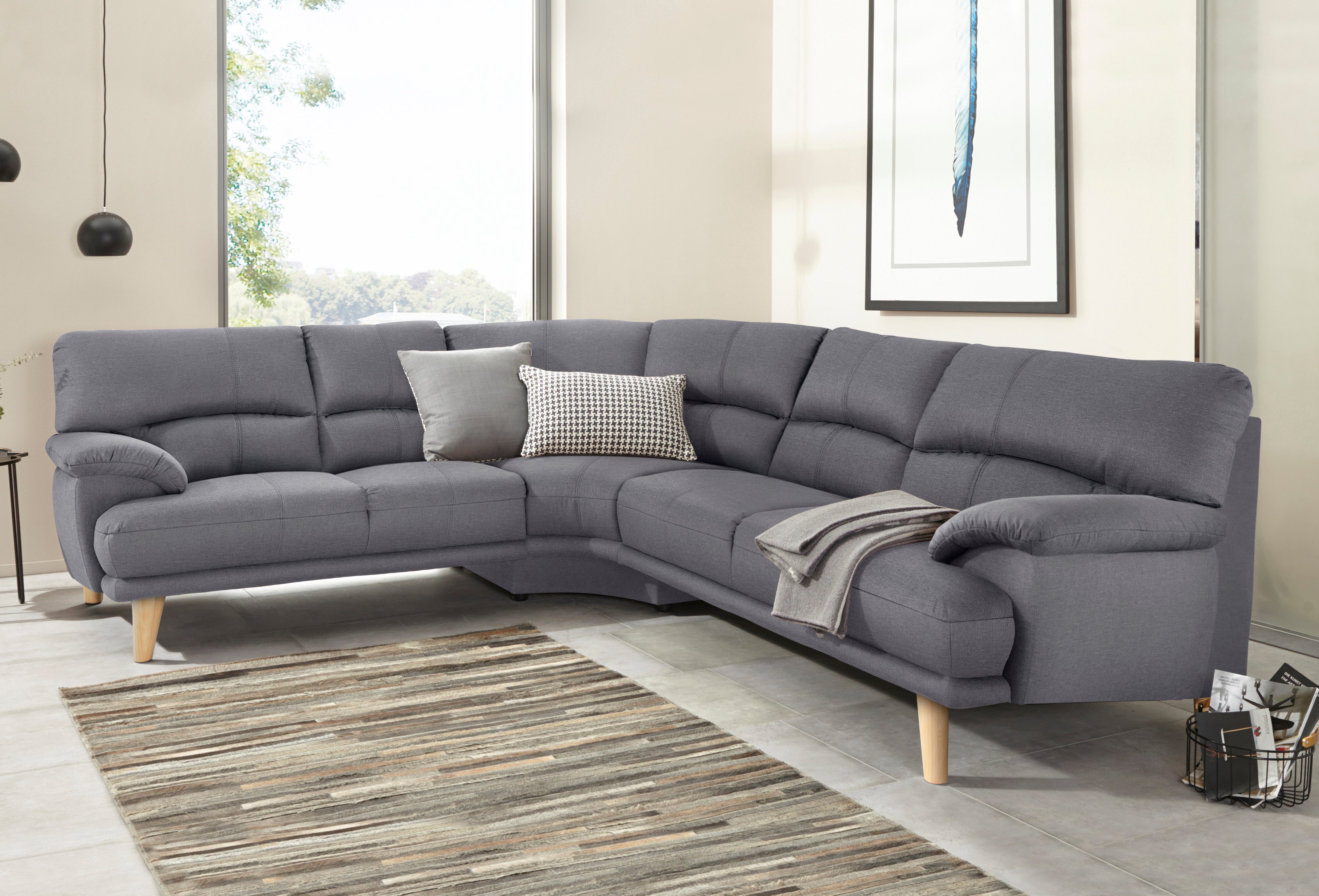 TRENDMANUFAKTUR Polsterecke Cecilia, italienisches Designsprache, modern günstig online kaufen