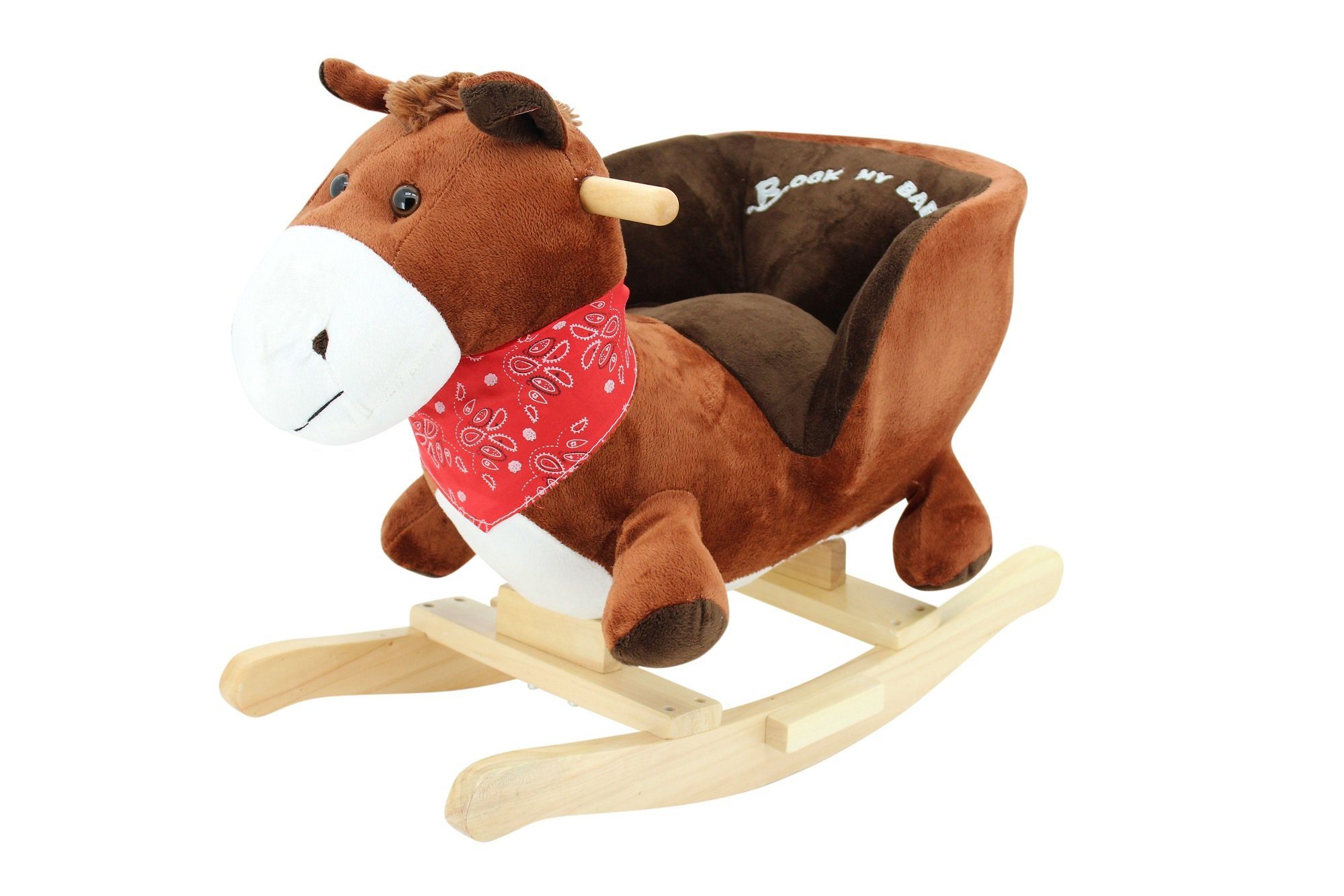 Schaukeltier Sweety Toys 3549 Schaukelstuhl Pony – Mit Galopp-Sound und Holzgriffen