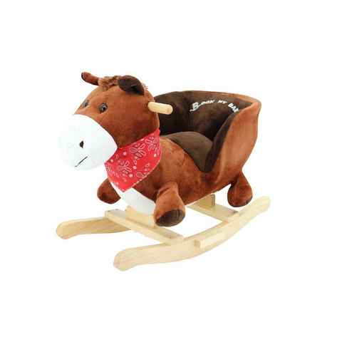 Sweety-Toys Schaukeltier Sweety Toys 3549 Schaukelstuhl Pony – Mit Galopp-Sound und Holzgriffen