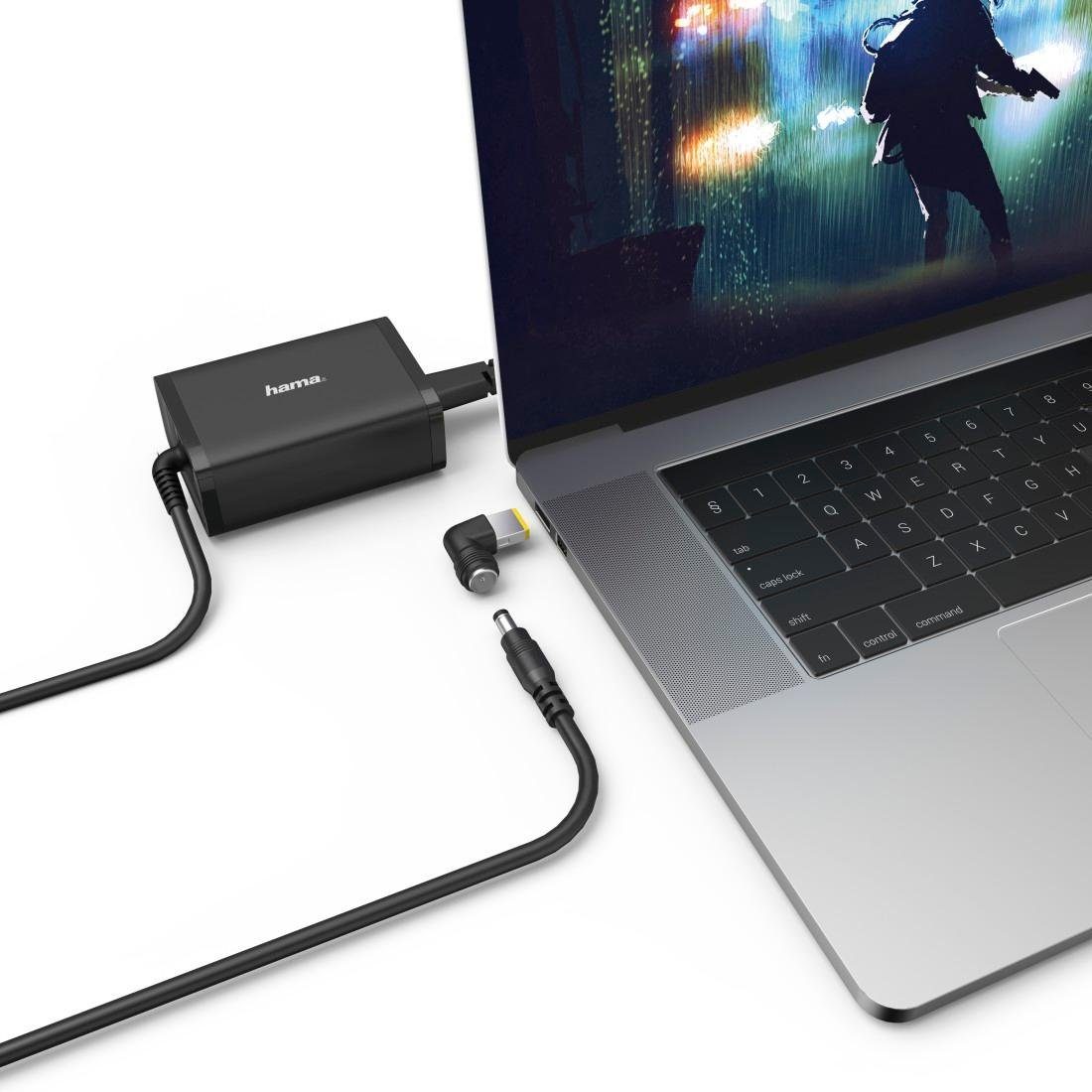 Hama Universal-Notebook-Netzteil, 15-19V/65W 8 Notebookstecker Notebook-Netzteil