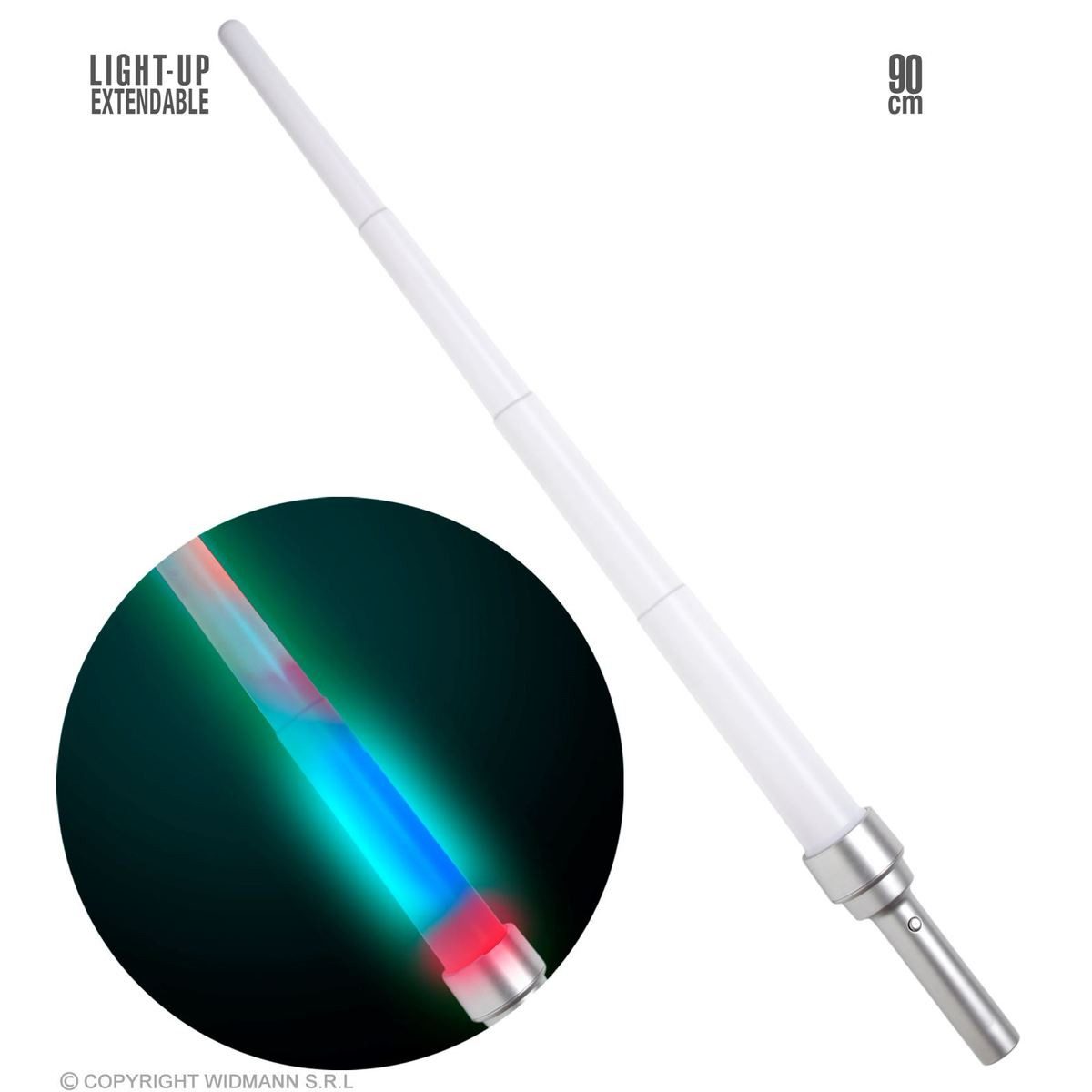 Widmann S.r.l. Kostüm WIDMANN Erweiterbares Lichtschwert 90cm
