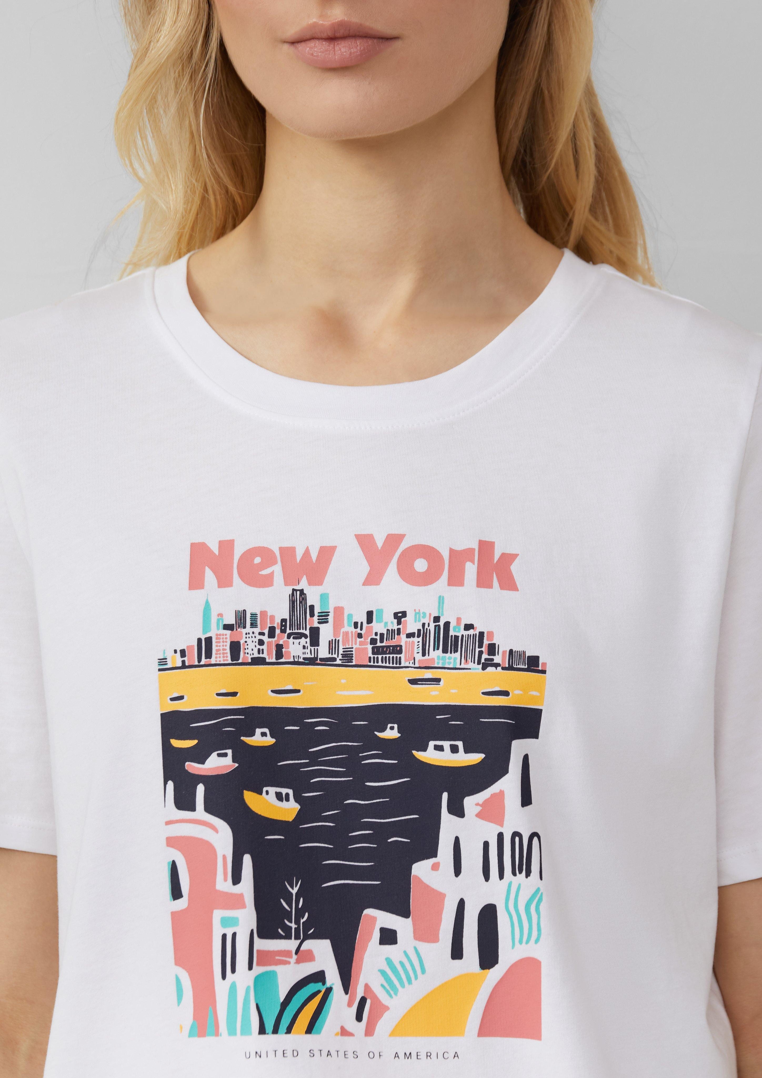 s.Oliver Kurzarmshirt T-Shirt mit Frontprint günstig online kaufen