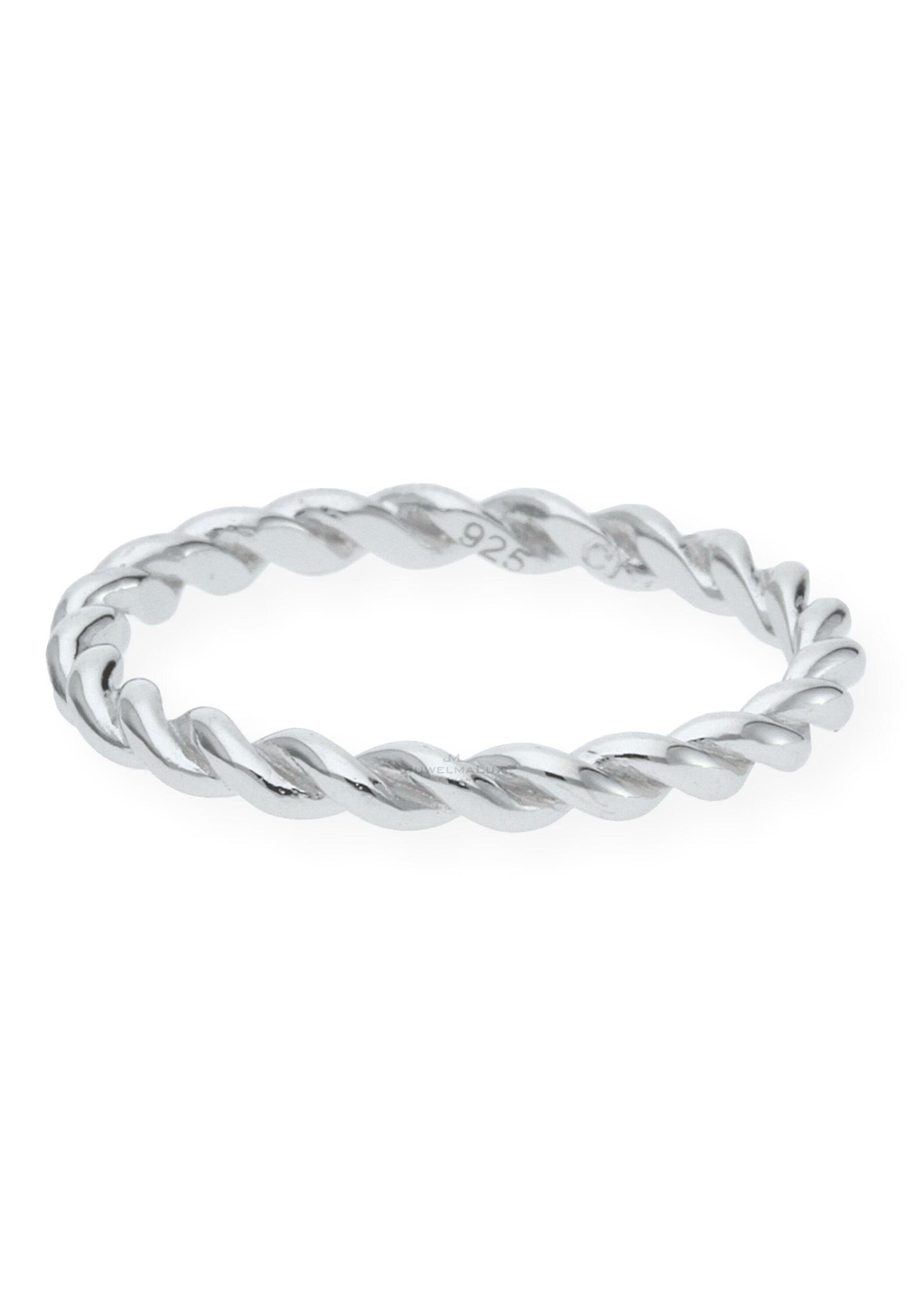 JuwelmaLux Silberring Ring Silber 925 Fingerring gedreht (1-tlg), Damen Ring Silber 925/000, inkl. Schmuckschachtel
