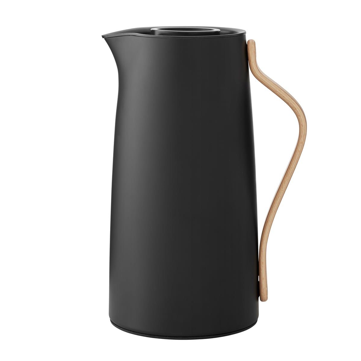 Stelton Isolierkanne Emma Kaffeeisolierkanne Mattschwarz, 1,2 l matt schwarz