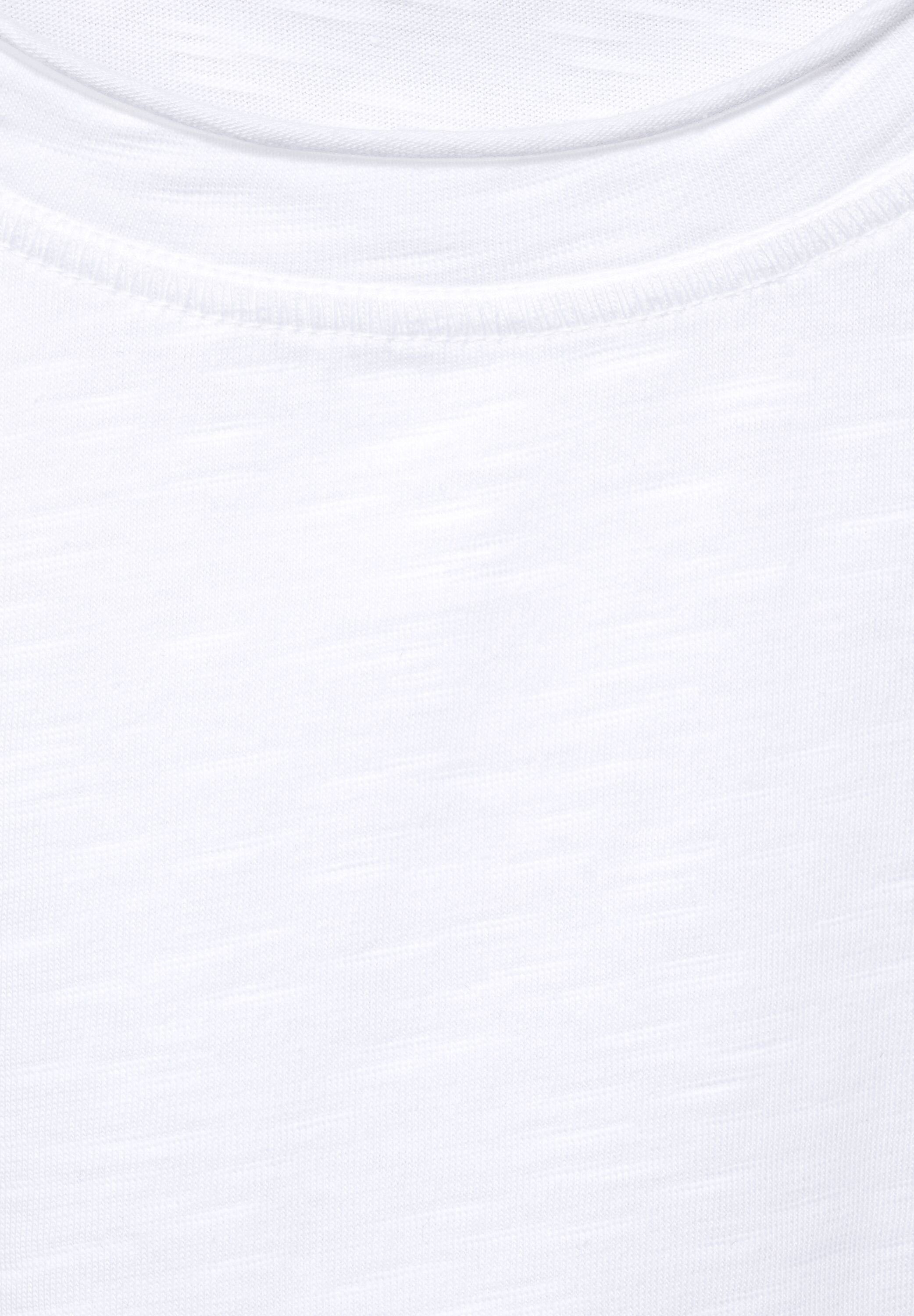 STREET Unifarbe White in ONE MEN T-Shirt