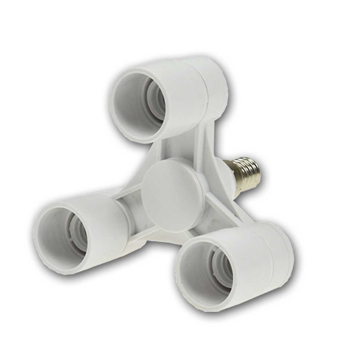 ChiliTec Лампыfassung 2xFassung "Triple" 3-fach Adapter, 3xE14 Fassungen