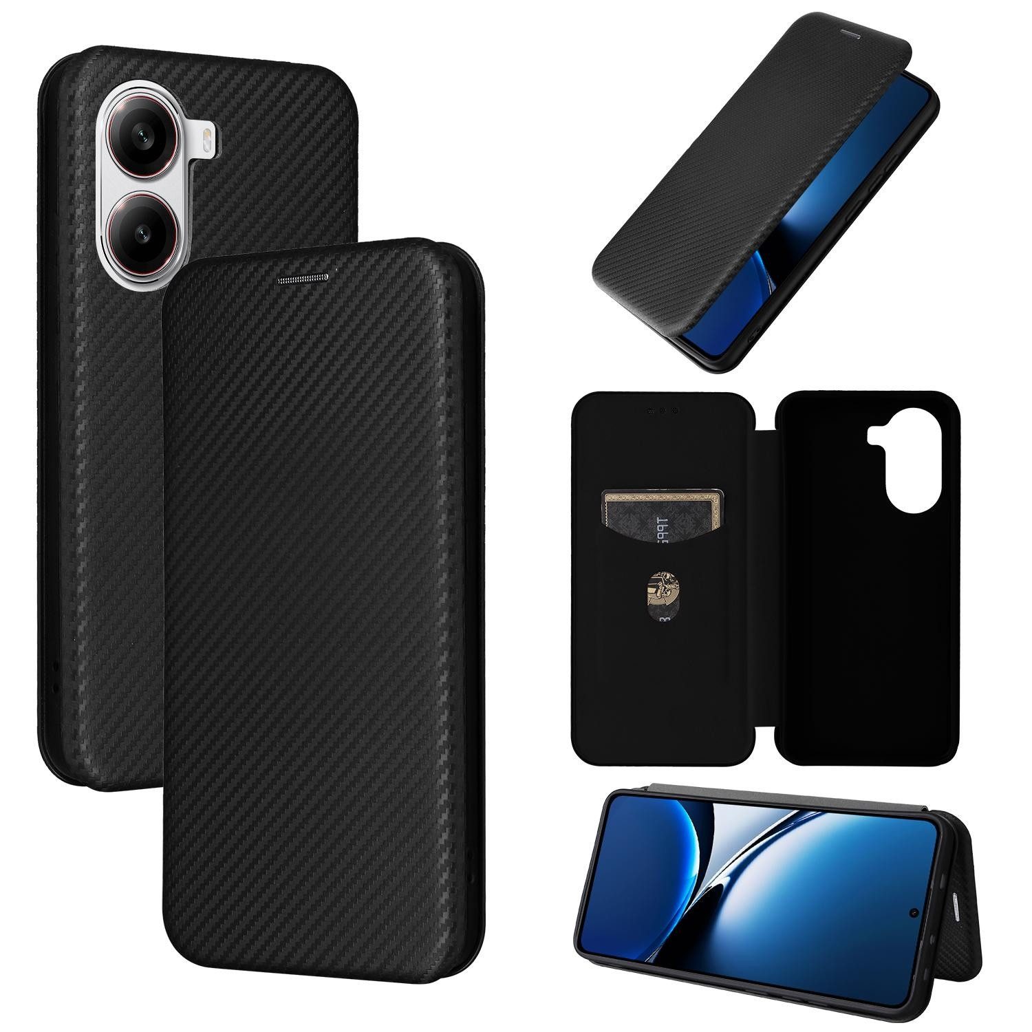 Smartphone-Hülle Für Xiaomi Poco X7 Pro 5G / Redmi Turbo 4 Carbon Schutz Hülle Schwarz