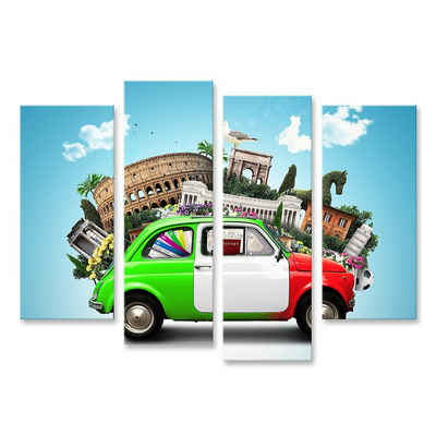 islandburner Leinwandbild Bild auf Leinwand Italien Attraktionen Italien und italienisches Retro